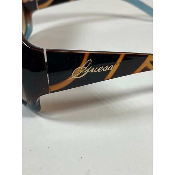 Guess Sunglasses Tortoise and Blue Gradient Lenses - Picture 3 of 10